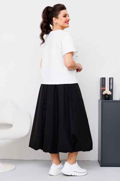 Блуза, юбка Romanovich Style 2-2663 белый/чёрный - фото 9