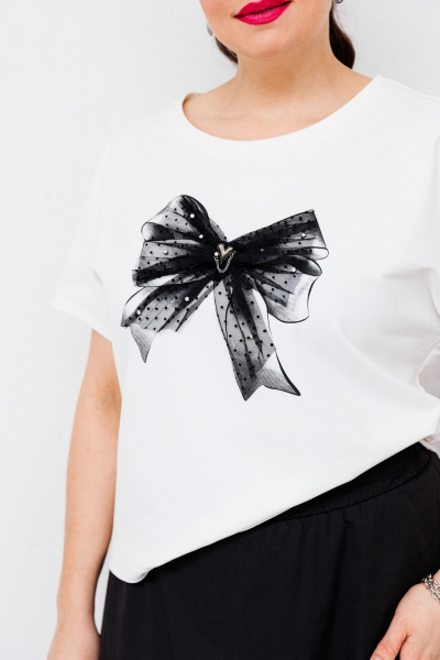 Блуза, юбка Romanovich Style 2-2663 белый/чёрный - фото 7