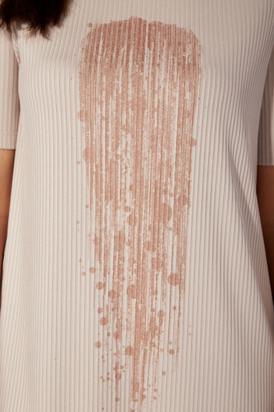 Платье TAiER 1206-1 бежевый - фото 3