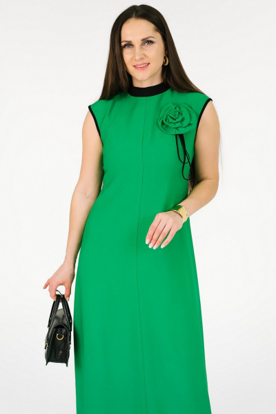 Платье MONA STYLE FASHION&DESIGN 24019 зеленый - фото 3