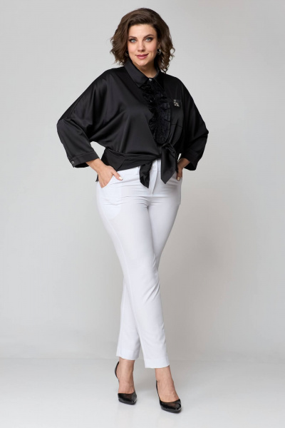 Блуза Solomeya Lux 942а черный - фото 7