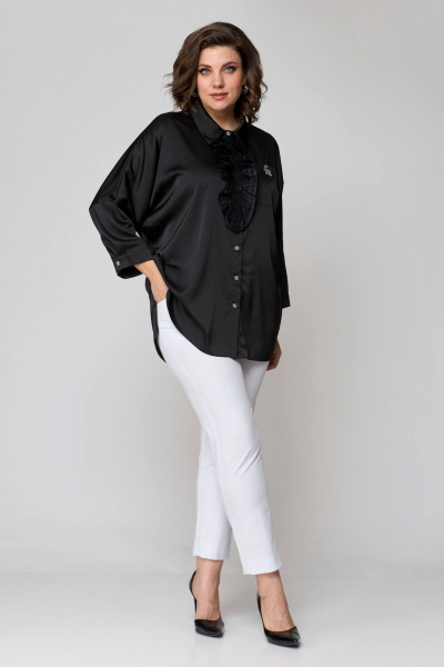 Блуза Solomeya Lux 942а черный - фото 4