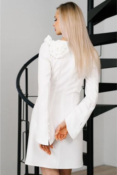 Платье MONA STYLE FASHION&DESIGN 23033 белый - фото 3