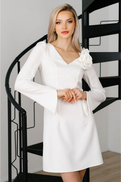 Платье MONA STYLE FASHION&DESIGN 23033 белый - фото 2