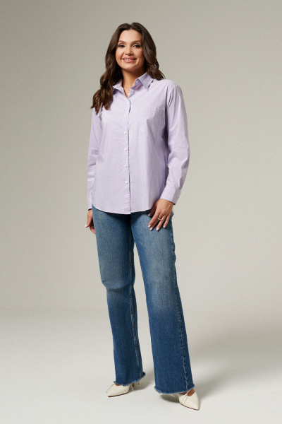 Блуза Панда 167540w фиолетовый - фото 1