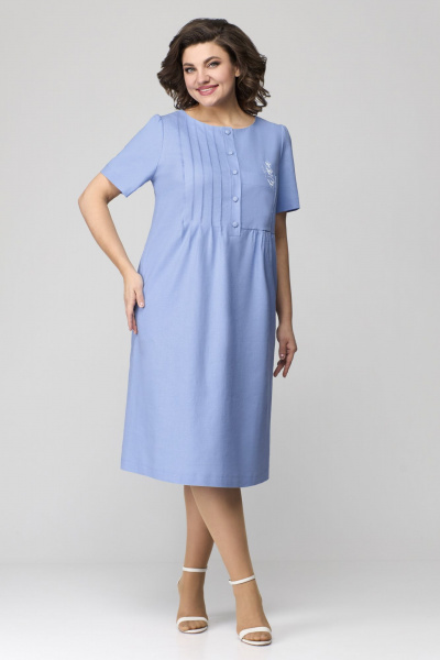 Платье Мишель стиль 1115-1 голубой - фото 12