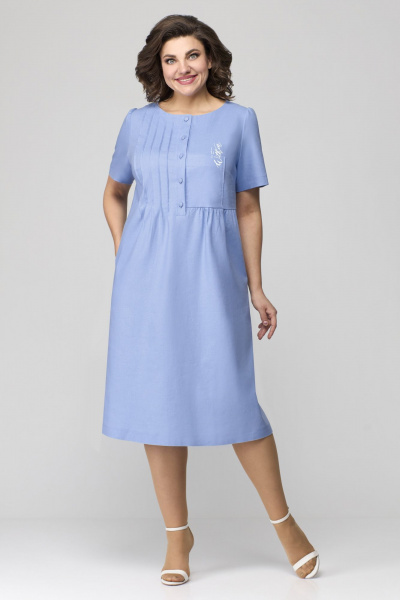 Платье Мишель стиль 1115-1 голубой - фото 11