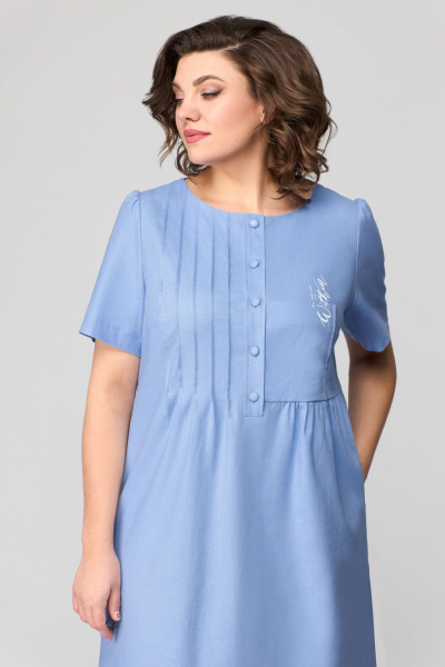 Платье Мишель стиль 1115-1 голубой - фото 5