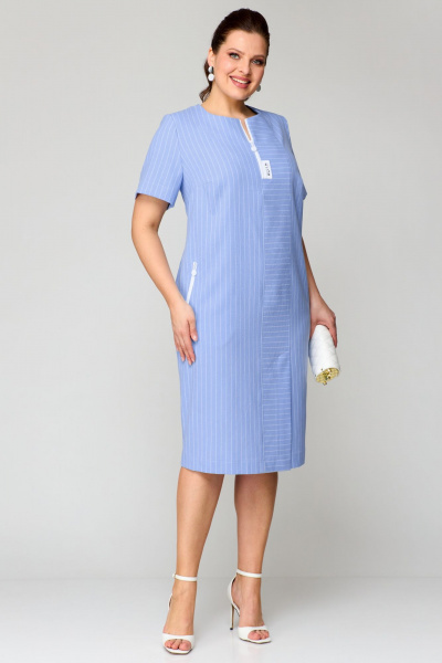 Платье Мишель стиль 1195 голубой - фото 3