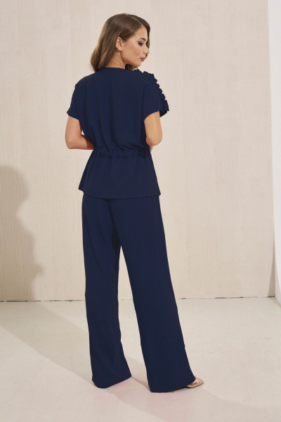 Блуза, брюки Mia-Moda 1563-2 синий - фото 2