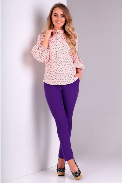 Блуза Таир-Гранд 62226 розовый-сердечки - фото 4