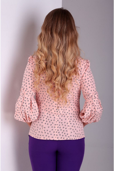 Блуза Таир-Гранд 62226 розовый-сердечки - фото 2
