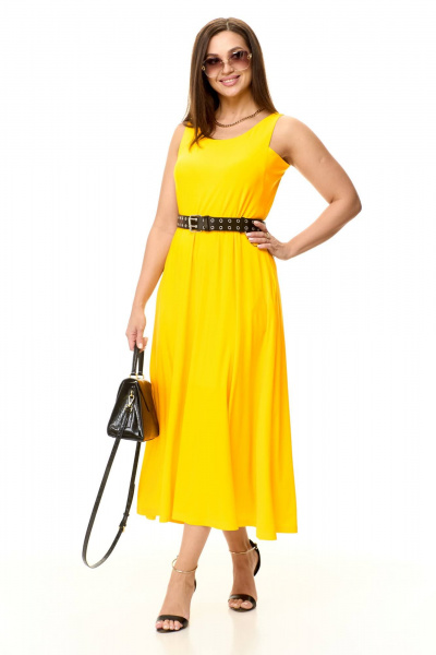 Платье Taita plus 2410 лимон - фото 5