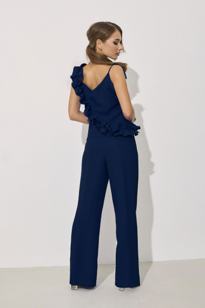 Блуза, брюки Mia-Moda 1579 синий - фото 2