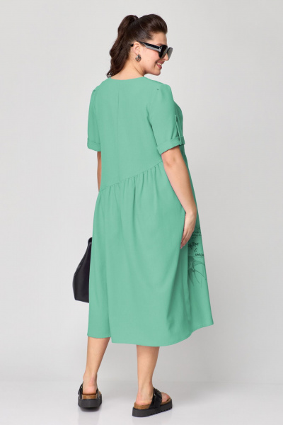 Платье ALEZA 1202 светло-зеленый - фото 3
