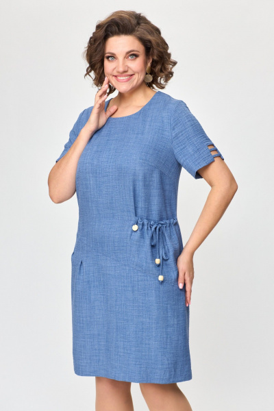 Платье Moda Versal П-2469 голубой - фото 11