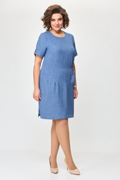 Платье Moda Versal П-2469 голубой - фото 9