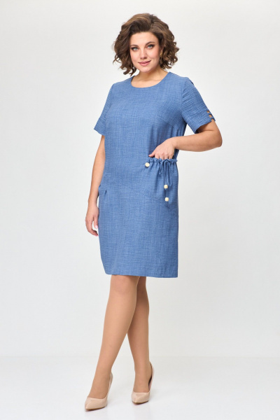 Платье Moda Versal П-2469 голубой - фото 3