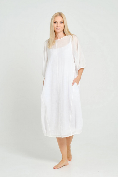 Платье Achosa 2113 белый - фото 1