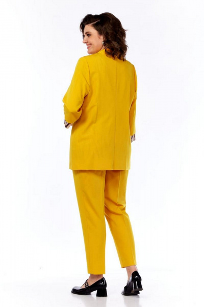 Блуза, брюки, жакет Милора-стиль 1204 желтый - фото 2