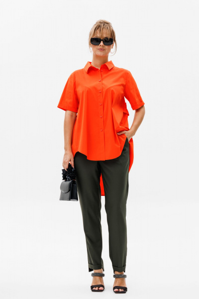 Блуза, брюки Mubliz 176 оранж-хаки - фото 3