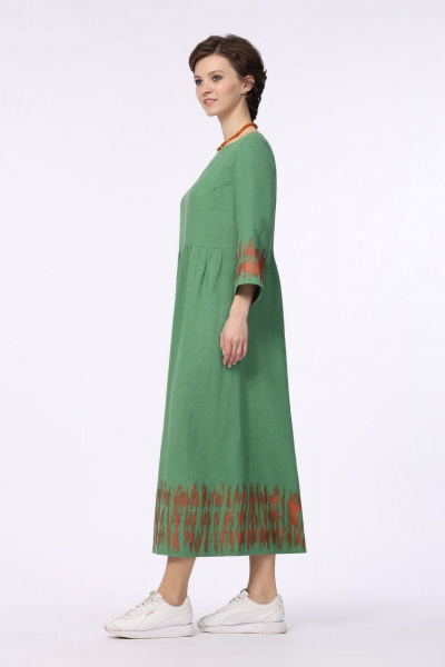Платье Полинушка 431 зеленый - фото 2
