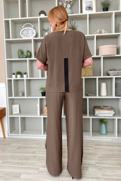 Блуза, брюки Rumoda 2210 коричневый - фото 7