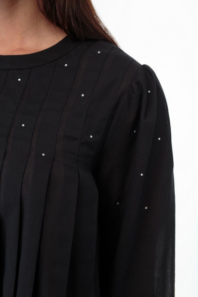 Блуза Anelli 848 черный - фото 4