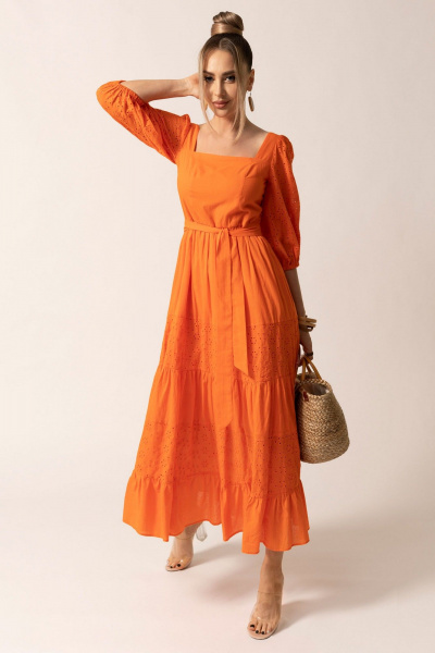 Платье Golden Valley 44117 оранжевый - фото 1