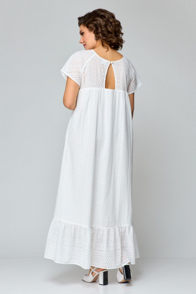Платье ANASTASIA MAK 1185 молочный - фото 3