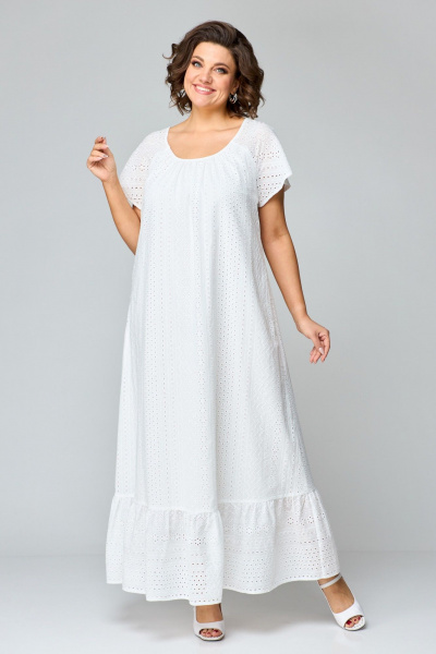 Платье ANASTASIA MAK 1185 молочный - фото 1