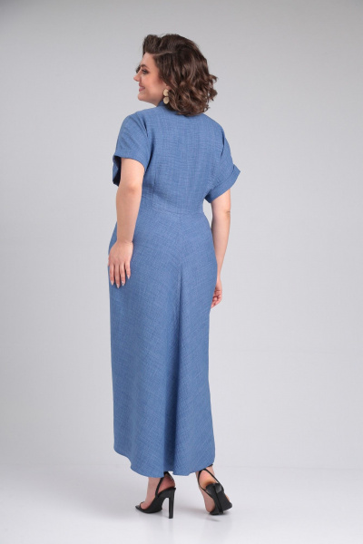 Платье ANASTASIA MAK 1180 синий - фото 4