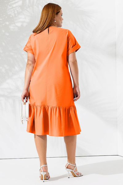 Платье Панда 92480w оранжевый - фото 3