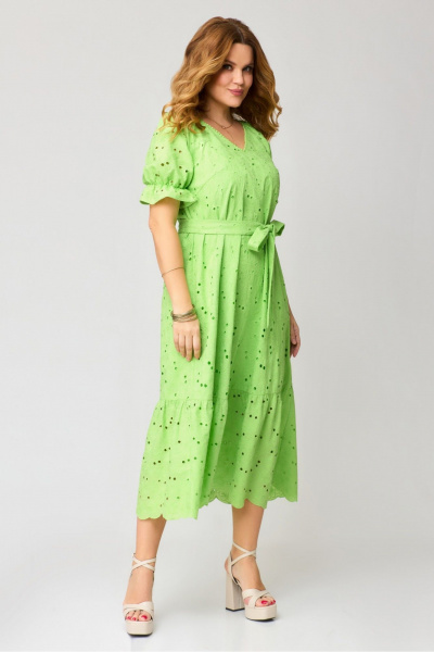 Платье, пояс Laikony L-181 зелень - фото 1