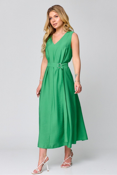 Платье, пояс Laikony L-871 зелень - фото 1