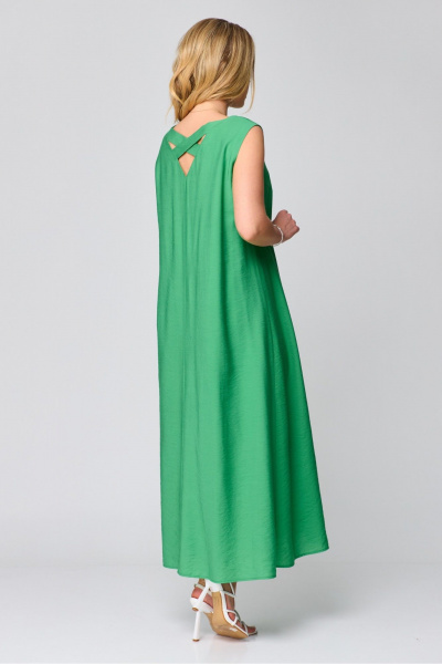 Платье, пояс Laikony L-871 зелень - фото 4