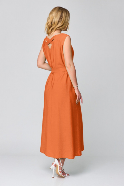 Платье, пояс Laikony L-871 оранж - фото 2