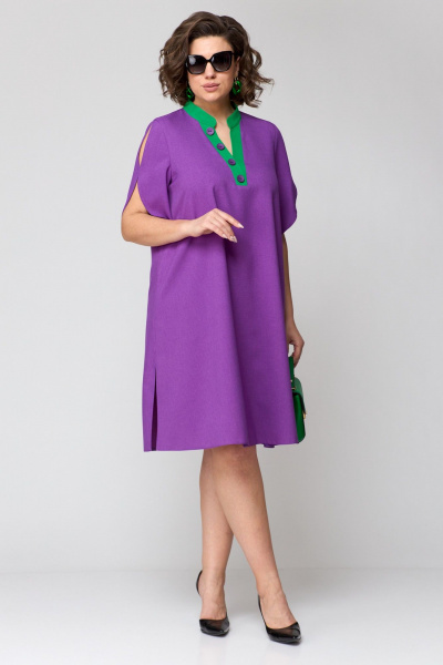 Платье EVA GRANT 7177 фиолетовый - фото 15