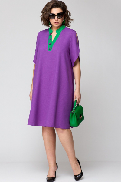 Платье EVA GRANT 7177 фиолетовый - фото 14