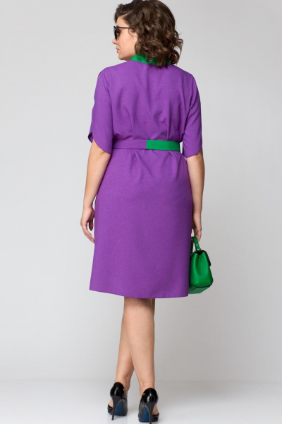 Платье EVA GRANT 7177 фиолетовый - фото 8