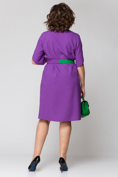 Платье EVA GRANT 7177 фиолетовый - фото 7