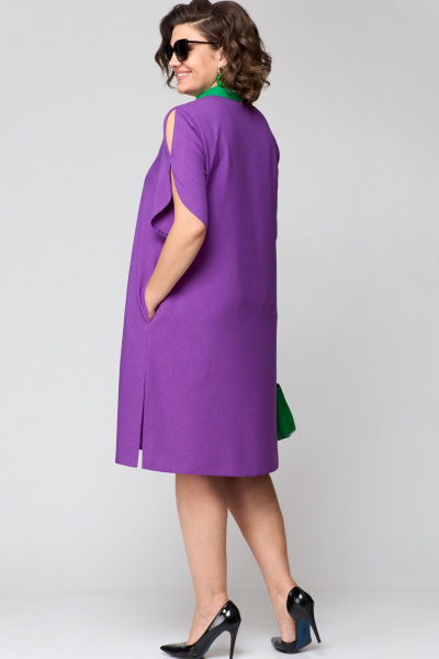 Платье EVA GRANT 7177 фиолетовый - фото 17