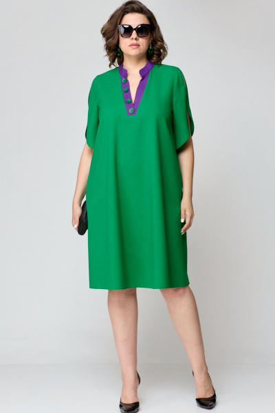 Платье EVA GRANT 7177 зелень - фото 1