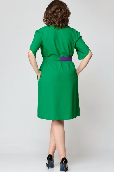 Платье EVA GRANT 7177 зелень - фото 14