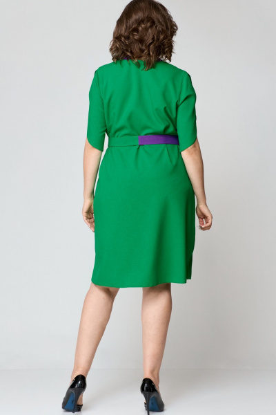 Платье EVA GRANT 7177 зелень - фото 11