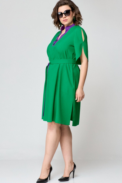 Платье EVA GRANT 7177 зелень - фото 6