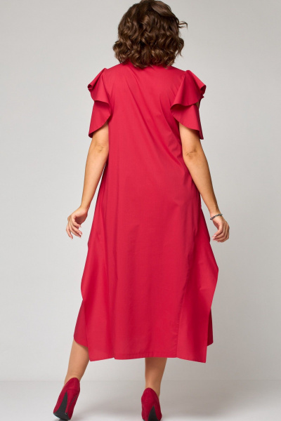 Платье EVA GRANT 7297 красный - фото 7