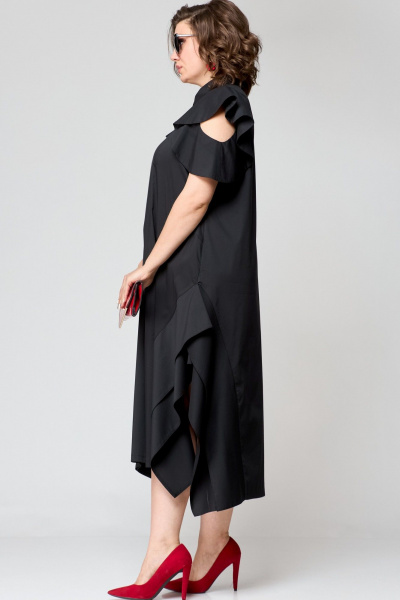 Платье EVA GRANT 7297 черный - фото 8
