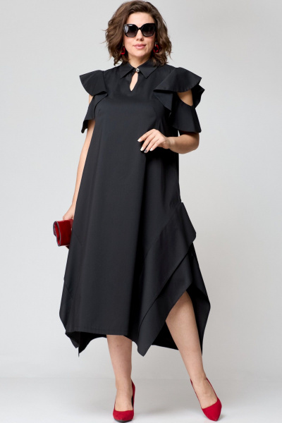 Платье EVA GRANT 7297 черный - фото 5