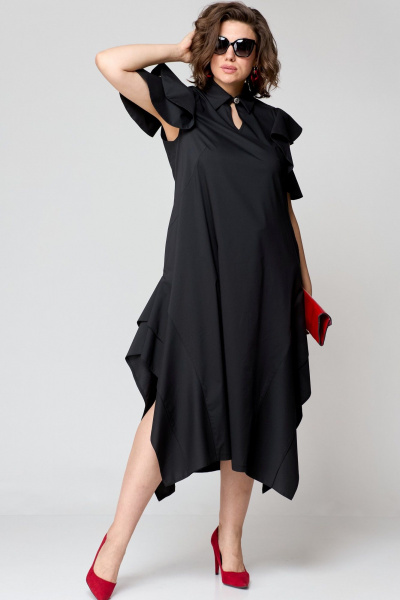 Платье EVA GRANT 7297 черный - фото 3